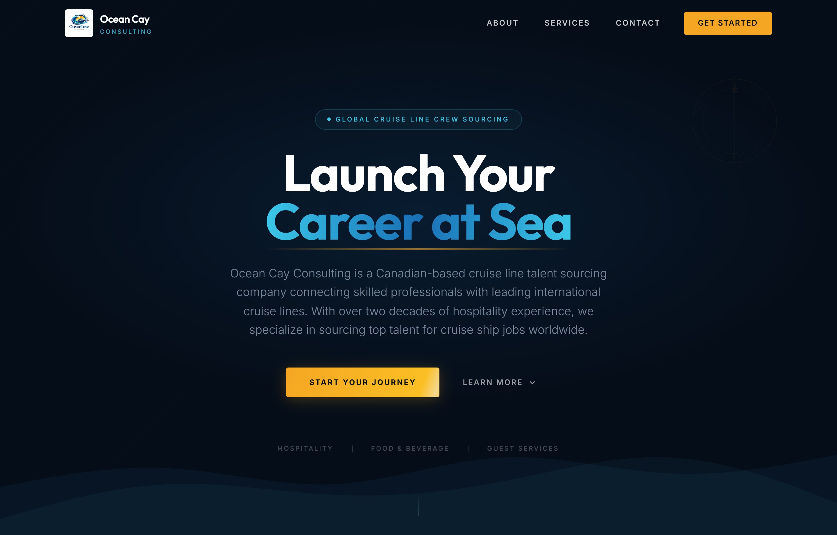 Ocean Cay Consulting website hero preview